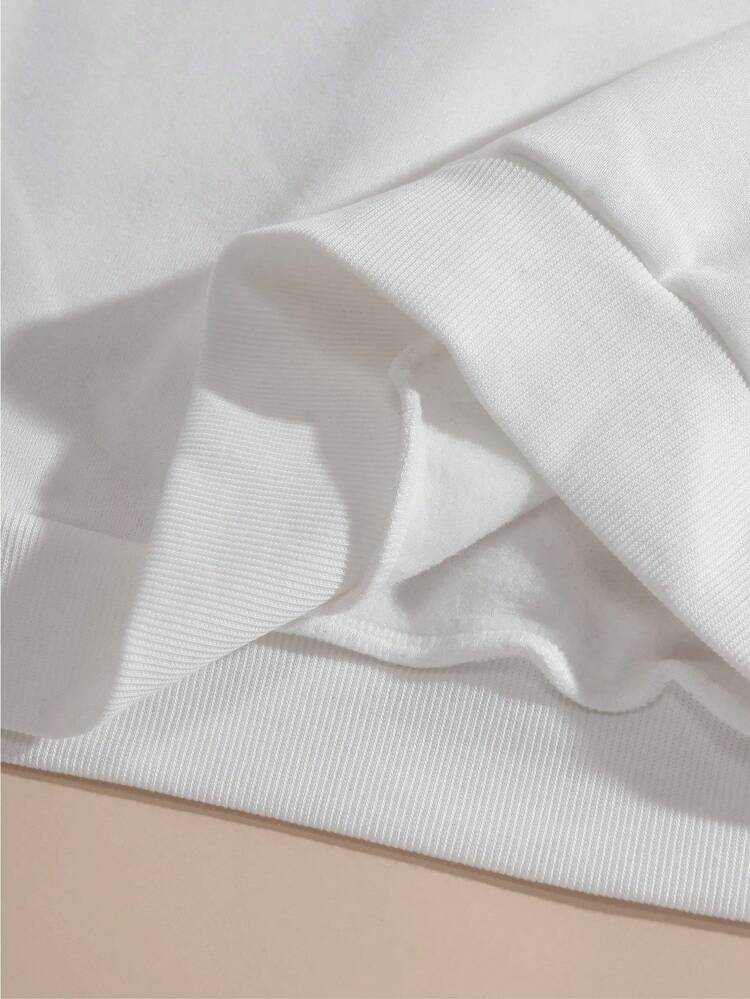 2025 Sudadera con Capucha de Forro Polar de Ajuste Holgado para Hombre Otoño Invierno Nuevo Estilo Coreano  Ins Casual Versátil Cálido de Manga Larga Top Juvenil Estudiante Impresión de Cara Sonriente Chaqueta Pullover - Blanco - Añade 10