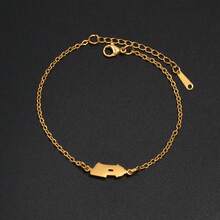 1 قطعة 18 سم قناع ضفدع بشكل قلب علم بورتوريكو، أساور للنساء والفتيات بألوان علم بورتوريكو الأحمر والأسود، مجوهرات من الفولاذ المقاوم للصدأ - متعدد الألوان - مشاهدة 8