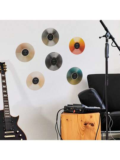 Autocolant decorativ colorat cu muzică, discuri, autocolant din PVC, detașabil, autoadeziv, ușor de rupt, decor pentru casă, pentru a vă însenina viața, decorațiuni de sărbători, cadouri de ziua de naștere și absolvire