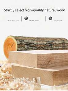 1pc Wooden Tray For Festive Birthday Party Decor, Farmhouse Candlestick, Vintage Coffee Tray For Living Room, Solid Wood Tray,Kitchen.Gifts, Storage Boxes, Kitchen Utensils, Home Furnishings. - Multicolor - View 8