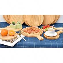 Outdoor Wooden Cutting Board, Cheese Board, Portable Kitchen Cutting Board Set - Brown - View 7
