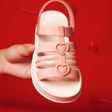 Girls' Glitter Heart Sandals In Various Colors (Sizes 27 To 33) Stylish Platform Sandals - New Release! - 玫瑰金 - 查看 7