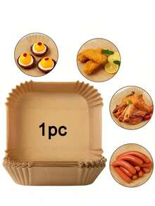 100 件一次性空气炸锅、纸质空气炸锅内胆、纸质篮碗、烤盘、烤箱配件、烘焙工具、厨房小工具、厨房配件