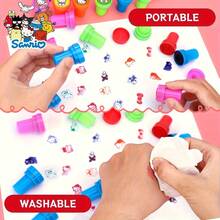 三丽鸥印章：Hello Kitty 和 My Melody 可水洗印章，肉桂狗印章工具