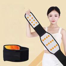 1 pieza Cinturón lumbar ajustable con calefacción, Cinturón de soporte lumbar para la espalda, Cinturón ajustable para calentar la cintura durante el fitness y correr, Cinturón fijo de doble correa para entrenamiento de cintura en Halloween, Cinturón de entrenamiento de cintura adecuado para ejercicio, entrenamiento en casa y caminar, adecuado para regalar a personas mayores, para dar de regalo, Día de San Valentín