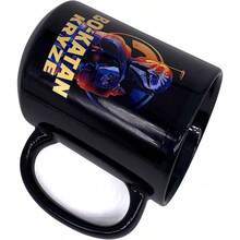 Taza de café de cerámica negra de 11 onzas inspirada en la serie de TV The Mandalorian con la cita de BO-KATAN KRYZE - LADYKRYZE 11 oz - Ver 4