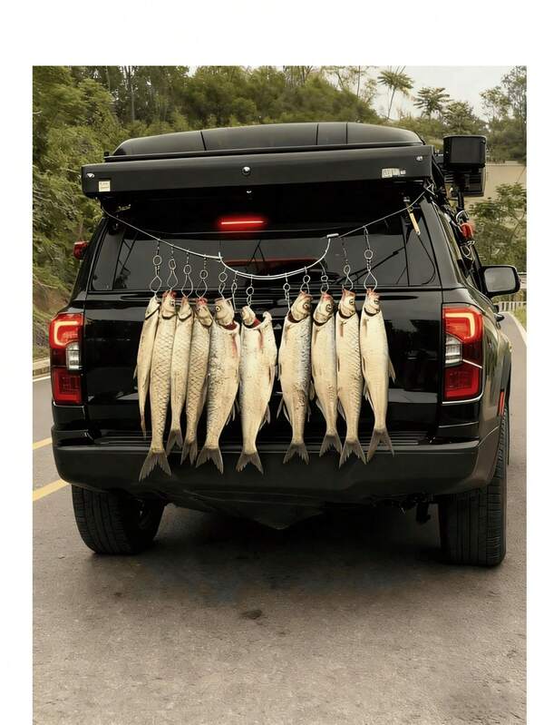 The Stainless Steel Fish Lock Is A Practical Tool For Fishing Enthusiasts. Made Of Thickened Stainless Steel, It Is Rust - Proof . It Is Equipped With A Conspicuous Float And A Thickened Ground Plug.