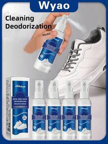south moon 1/2/3/4pcs Shoe & Sock Deodorizing Spray, Shoe & Sock Cleaner, Super Smelly, The Smellier The Better Effect, Smelly Shoe Cabinet Cleaner, Sweat Odor Eliminator, Keeps Feet Fresh & Dry, Air Freshener (Random Delivery Of New And Old Versions) - Multicolor - View 2