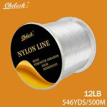 Chelesh 500米/546码高品质单丝尼龙钓鱼线，适用于海钓、淡水钓鱼（台湾地区），多种强度可选，经久耐用，结实可靠，可作为钓鱼礼品、圣诞装饰线或珠宝DIY串珠线。 - 彩色 - 查看 41