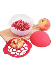 1pc Pomegranate Deseeder Tool, Fresh Pomegranate Opener, Fruit Pulp Separator, Pomegranate Peeler, Kitchen Gadget - Multicolor - View 2