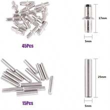 120 szt. metalowych i plastikowych kołków do półek – wytrzymałe, regulowane kołki do półek z przezroczystym pojemnikiem do przechowywania, wielofunkcyjne, odpowiednie do regałów, szafek na leki, kuchni i biura (120 szt.), regały