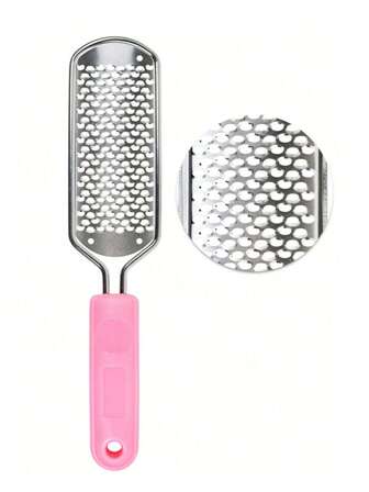 1Pc Foot File Pedicure Foot Scrubber For Callus Remover, Stainless Steel Foot Exfoliator Grater Feet Rasp Scraper Hard Cracked Dead Skin Removers For Wet And Dry Foot, The Magic Tool For Grinding Feet, Scraping Foot Skin, Repairing Feet, Rubbing Foot Plates, Removing Dead Skin, Grinding Feet, Removing Calluses, And Dead Skin