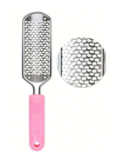 1Pc Foot File Pedicure Foot Scrubber For Callus Remover, Stainless Steel Foot Exfoliator Grater Feet Rasp Scraper Hard Cracked Dead Skin Removers For Wet And Dry Foot, The Magic Tool For Grinding Feet, Scraping Foot Skin, Repairing Feet, Rubbing Foot Plates, Removing Dead Skin, Grinding Feet, Removing Calluses, And Dead Skin