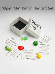 1-częściowy zestaw upominkowy z motywem serca – pudełko z napisem "Kocham Cię", idealny prezent dla chłopaka lub dziewczyny, idealny na Walentynki lub święta