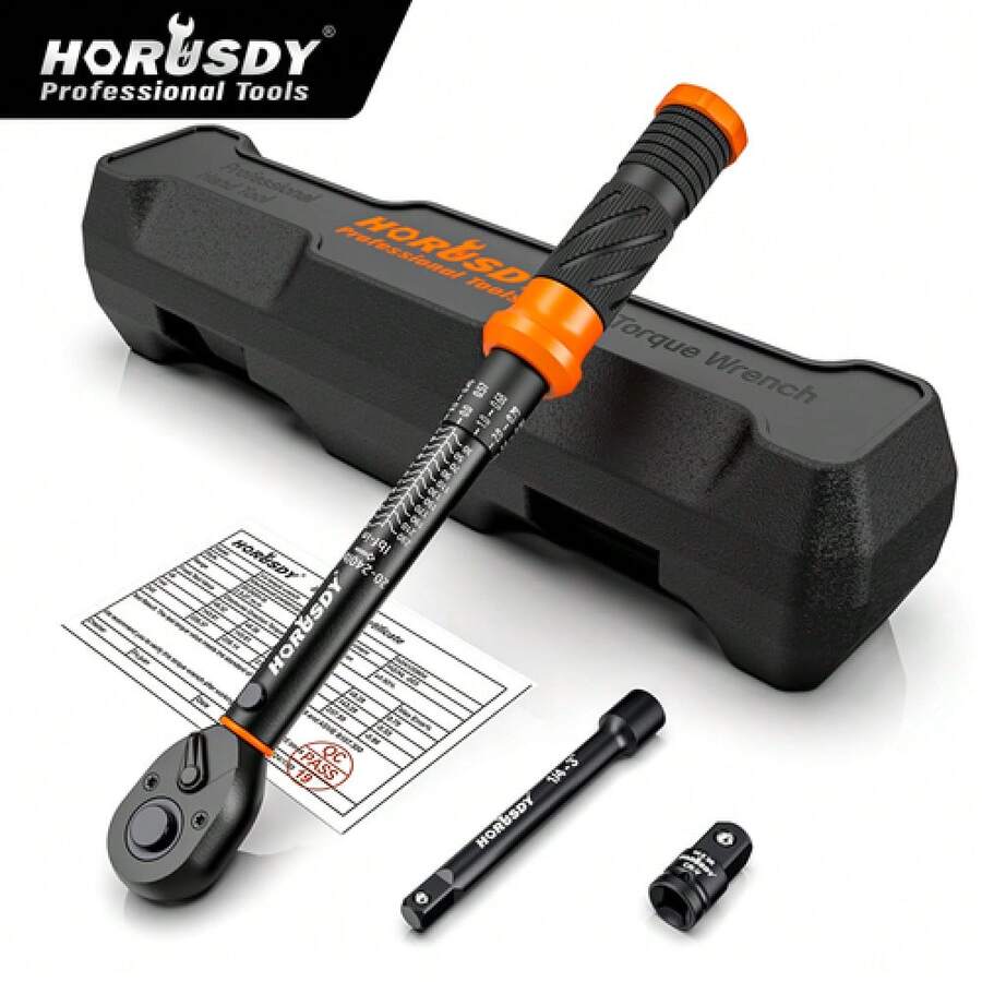 1/4" Torque Wrench Snap Socket Professional Drive Click Ratcheting Extension Bar - 1 - View 1