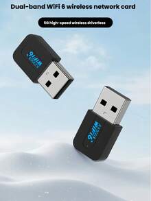 USB无线网卡驱动程序免费WiFi6网卡WiFi信号接收器电脑网卡300M