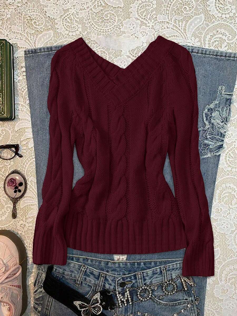 سترات شتوية للنساء، كنزة صوفية بلوفر طويلة الأكمام للكتف مكشوفة للنساء في فصلي الخريف والشتاء، ملابس نسائية من طراز Y2K جوتيك، ملابس نسائية جذابة، ملابس علوية كتف مكشوفة، بلوفر قطني ناعم متعدد الاستخدامات باللون الوردي، ملابس لحفلات الموسيقى الريفية، ملابس لمهرجانات الموسيقى النسائية، بلوفر كتف مكشوفة، كنزة صوفية عيد الميلاد للنساء