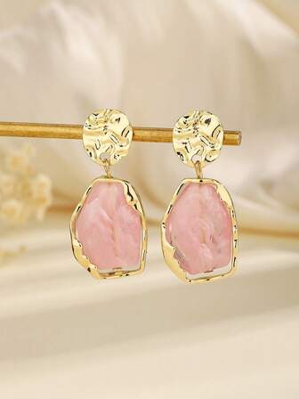 1 par utsökta bohemiska örhängen i harts, moderiktiga klassiska och mångsidiga