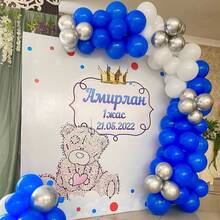 50/100pcs 10 Inch Blue Latex Round Balloons, Including Navy Blue, Sky Blue, Light Blue, Suitable For Birthday Party, Wedding, Anniversary, Graduation, Bridal Shower, Theme Party, Room Decoration, Outdoor Decoration - Blue - View 10