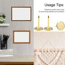 1 Box/200 Pieces Hardware Nails > Screws Upholstery Nails, Drawing Pins, (Gold), Drawing Pins, Flat Head Push Pins, 11 X 15 Mm Decorative Bulletin Board World Map Cork Board Wall Sofa Headboards Furniture Nails,Flat Thumbnail - Multicolor - View 7