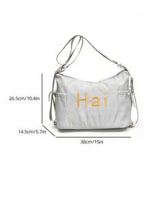 1个可转换肩包/背包，大容量尼龙休闲旅行包 - 彩色 - 查看 13