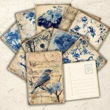 20 بطاقة بريدية قابلة للكتابة بلون أزرق عتيق، مجموعة بأشكال أوروبية، رسومات زهور ومناظر طبيعية، قرطاسية لبطاقات التهنئة والألبومات الفنية والهدايا، بطاقات بريدية رجعية ذات طابع قديم، لوازم طلابية، بطاقات بريدية بتوضيحات مرسومة باليد، بطاقات تهنئة قابلة للإرسال، مجموعة بطاقات بريدية فنية للشباب، مجموعة بطاقات بريدية بتوضيحات عتيقة، بطاقات تهنئة إبداعية