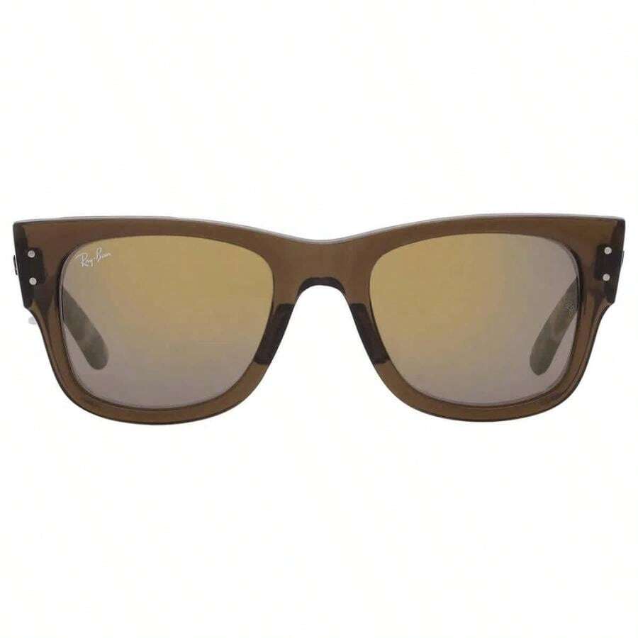 Ray-Ban Mega Wayfarer Gold Mirror Square Unisex Sunglasses RB0840S 663693 51 | | Men Sunglasses - đa - Xem 1