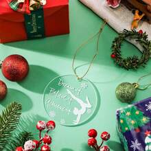 Adorno Navideño De Softbol Unittype, Colgante Redondo De Acrílico Transparente, Ideal Para Amantes Del Deporte. Requiere Retirar La Película Protectora. - Thể dục dụng cụ - Xem 3