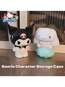 Sanrio 1个大号三丽鸥Hello Kitty & Melody铅笔盒 - 可爱化妆刷收纳盒、桌面整理盒，送给女孩和学生的完美礼物！化妆品收纳盒、梳妆托盘、指甲油收纳盒、笔筒、学习用品整理盒，时尚又实用。 - 彩色 - 查看 6