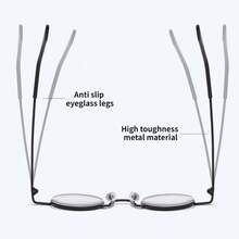 Fashion Metal Round Frame Unisex Glasses, Retro High Definition Gold Silver Reading Glasses, Not Tiring, Comfortable To Wear, Corrects Presbyopia, Reading Accessories, Fashion Glasses, Retro Design, Durable Structure, Lightweight Frame, Unisex Glasses, Corrects Vision, Adults, Book Lovers, Night Driving Glasses, Reading Glasses With Designer Box,  Glasses Latest Product, Prescription Glasses, High - 銀色 - 查看 6