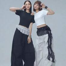 Flamenco Dance Ruffled Pants, Brand Flowing Tassel Layered Waist Accessory For Belly Dance - Multicolor - View 2