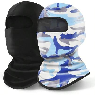 YESLIFE 2 Pieces Ski Mask Balaclava Face Mask For Men And Women Skiing Snowboarding Motorcycle And UV Protection Hat