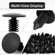 200PCS Car Plastic Trim Boot Rivets Push Clip Fastener, 6.4mm Hole Automotive Bumper Shield Fastener Clip, Push Pins Bumper Clips Retainers Screw Car Body - ban đầu - Xem 3