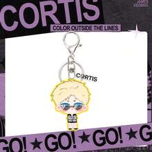Chaveiro COR TIS/Kpop, Chaveiro COR TIS, Chaveiro de personagem de desenho animado fofo, Produtos para fãs de Kpop, Pode ser usado como pingente de bolsa, Chaveiro, Pingente de decoração para jeans, Presente de aniversário, Lembrancinha de festa, Presente de Natal - Multicolorido - Ver 5