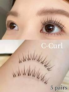 5 pares de pestañas postizas de estilo coreano con llama - Tallo transparente completo, estilo hada ultra fino, longitud de 6-12 mm, ligero y suave, cómodo y fácil de usar, efecto natural y hermoso, encanto de ojos brillantes en 3D, adecuado para salidas diarias, viajes y fiestas, maquillaje de escenario, ahorro de tiempo, adecuado para principiantes y reutilizable, regalo para novias, cumpleaños/Día de San Valentín/Navidad, pestañas nupciales hechas a mano, pestañas naturales, pestañas de extensión - Pestañas Spiky Manga - Ver 6