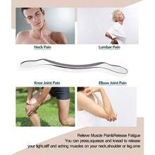 Stainless Steel Gua Sha Scraping Massage Tool IASTM Tools Help Relieve Sore Muscles Great Soft Tissue Mobilization Tool Long Shape 1 Count (Pack Of 1) - As Pic - View 6