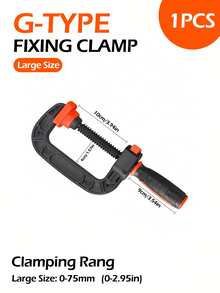 2/5Pcs Woodworking Clamp, G-Clamp Set For Woodworking, 0-50/75mm (0-2/3Inch) Jaw Opening, Reinforced Plastic Heavy-Duty With Quick-GRIP Strong Clamping Force & Rubber Padded Jaws, Ideal For Home DIY/Furniture Assembly/Household Clamping Projects - Multicolor - View 13