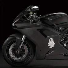 Glow-In-The-Dark Ghost Car Sticker, Shiny Sandblasted Reflective Decorative Sticker For Car Window/Body, Cute Creative Halloween Decoration For Electric Motorcycle