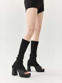 1双加厚保暖舒适腿套，玫瑰翻边小腿复古腿套，时尚百搭，可搭配鞋子，适合日常、派对、演出等场合，亦可作为礼物，秋冬季佳品。 - 彩色 - 查看 22