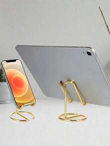 1/2pcs Iron Wire Metal Phone Stand, Minimalist Iron Sktop Phone/Tablet Holr, Creative Metal Phone/Tablet Stand Room Cor Home Cor Cor Ornaments Home Miniature Things - 均碼 - 查看 2