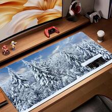 1个装鼠标垫 游戏电脑 新款定制家用键盘垫 鼠标垫 桌垫 笔记本电脑地毯 防滑鼠标垫 森林雪景 - 彩色 - 查看 13