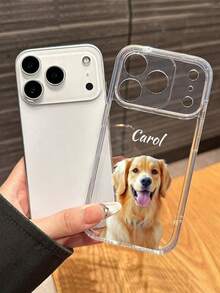 Ốp điện thoại cá nhân hóa độc đáo với tên và ảnh, tương thích với iPhone 17, 16, 15, 14, 13, 12, 11 Pro Max Plus, 17 Pro Max/17 Air, 16pro/16plus/16promax và S24/S25ultra/S25plus/S25edge/A17/A07/A26/A36. Hỗ trợ thiết kế cá nhân hóa và ảnh riêng tư. Ốp điện thoại chống sốc cao cấp, có thể tùy chỉnh với chủ đề gia đình, thú cưng, cặp đôi, quà tặng cá nhân hóa, ốp bảo vệ cao cấp, ốp điện thoại độc đáo, phù hợp với người dùng và người yêu thú cưng. - Trong sáng - Xem 4