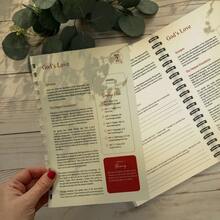 52 Weeks Christian Annual Planner, Outdoor Style Illustrations, 52 Weeks Bible Study Plan With Reading Guide, Spiral Bound, Men's Devotional/Group/Christmas & Father's Day Gift, Faith Growth Journal - 5.5x8.3inch - View 3