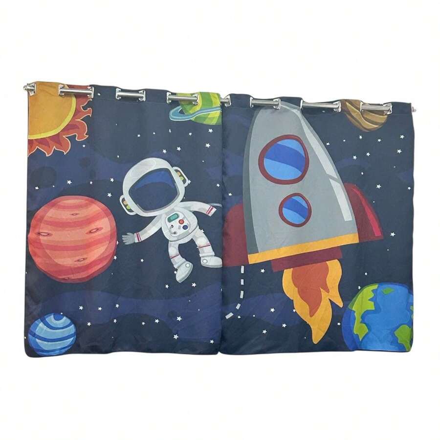 Children's Curtain 2.70 X 1.50 Microfiber 200 Thread Count Sublimated Bedroom Decoration - 空間 - 查看 1