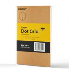 LOCHBY® Pocket Notebook Fountain Pen-Friendly 68gsm Tomoe River Paper Versatile Notebook with Brown Cover for Travelers Work School and Journaling 3.5" x 5.5" - como en la foto - Ver 2