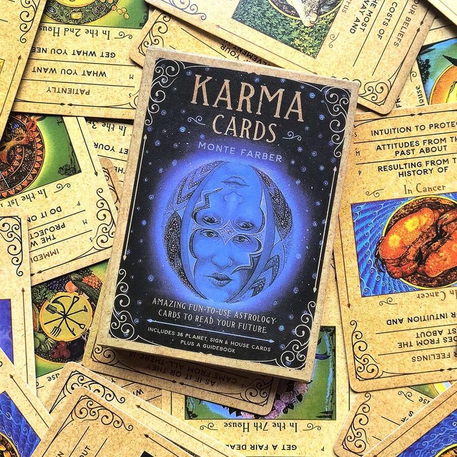 Karma Cards Tarot Oracle Card Game, Party Games Activities, Leisure & Entertainment, Family Gathering, Holiday Gift, Brand New Board Game Cards - Multicolor - View 1