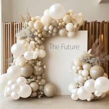 10/20/30/50/100pcs Pearl White Balloons, 10in/25.4cm Latex Balloons. Perfect For Birthday, Wedding, Confession, Valentine's Day, New Year, Anniversary, Holiday Party, Opening Ceremony And Other Party Decorations - White - View 3