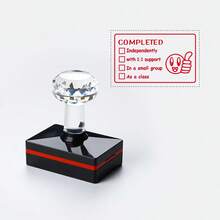 1pc Rectangular Learning Goal Completion Progress Photosensitive Stamp, Suitable For Teachers And Parents To Guide, Grade Student Assignments, And Arrange Learning Tasks - one-size - View 10