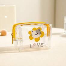 1 buc Geantă de mână transparentă impermeabilă - PVC inodor Mini pungă de depozitare pentru carduri, căști și medicamente pentru femei Portofel pentru bani Mini portofel Poșetă Portofel mic Portofel drăguț Portofel pentru carduri Portofel pentru monede Cadouri pentru femei Cadouri amuzante Cadouri pentru profesori - Multicolor - Vizualizare 8