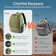 Travel Inspira Travel Backpack Large Carry On Backpack 15 Inch Laptop Backpack - Green - View 2
